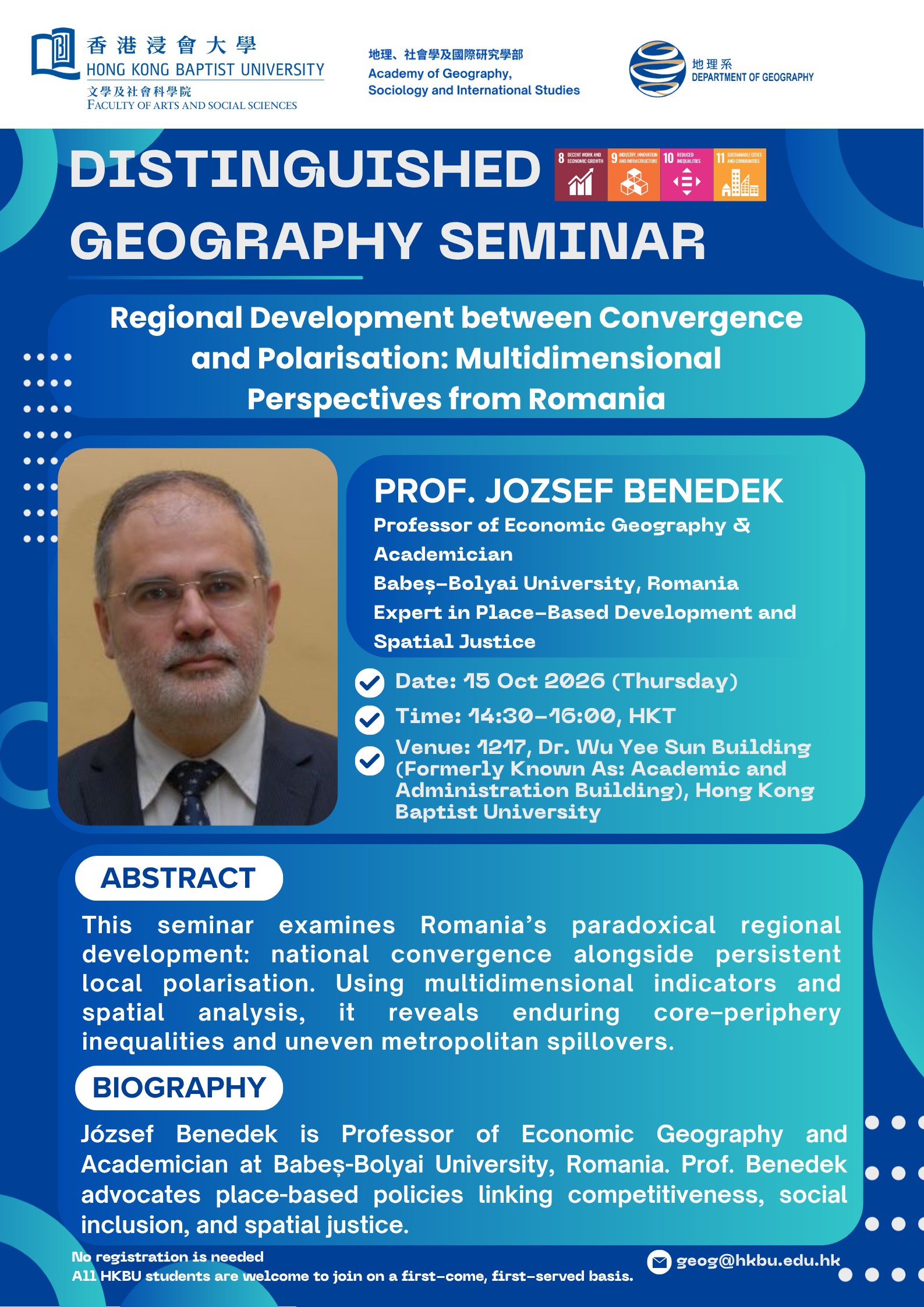 Distinguished Geography Lecture