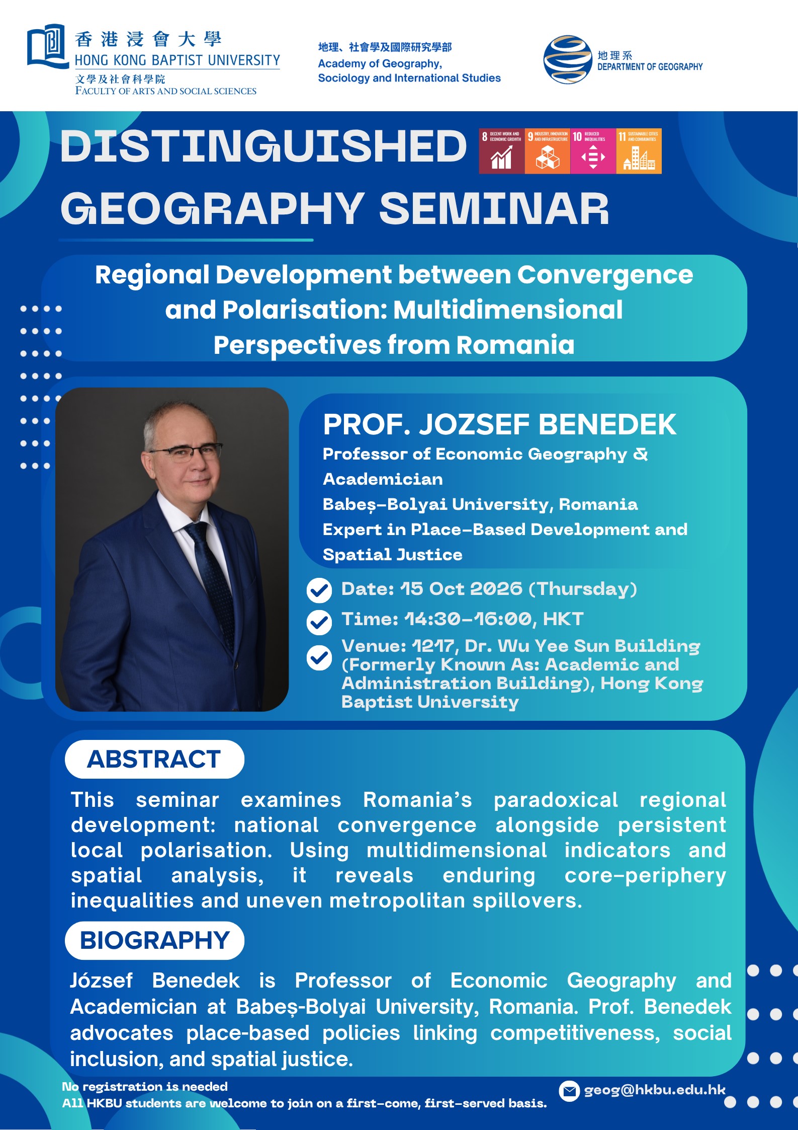 Distinguished Geography Lecture